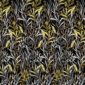 Benartex Fabrics Limoncello Black Willow Pearlescent