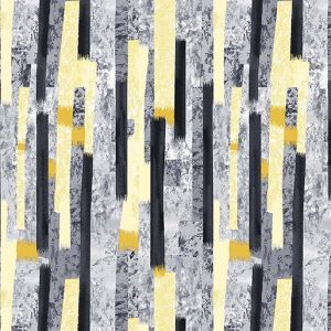 Benartex Fabrics Limoncello Grey Golden Rod Chimes