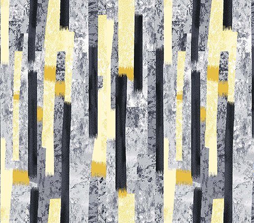Benartex Limoncello Grey Golden Rod Chimes