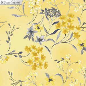 Benartex Fabrics Limoncello Floral Yellow Garden