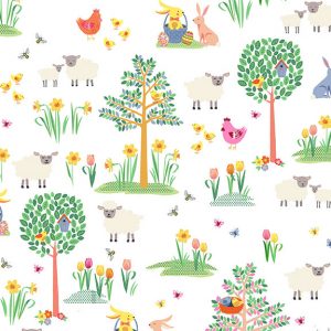 Makower Fabrics Spring Garden Scenic