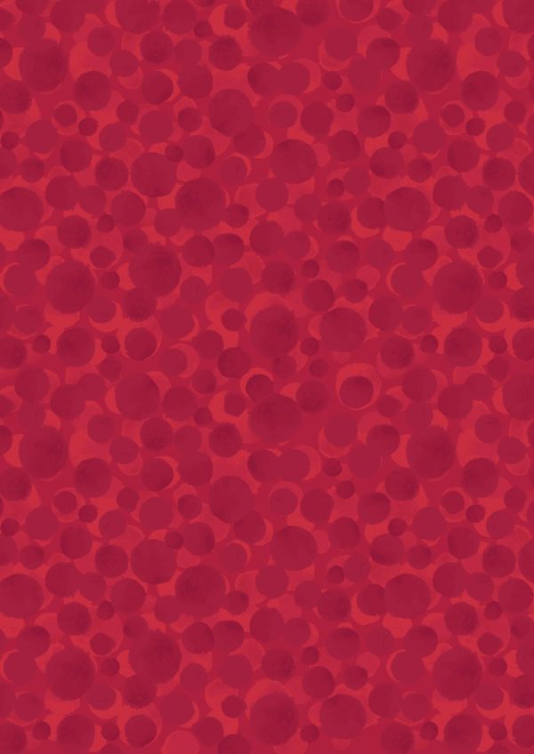 Lewis & Irene Fabrics Bumbleberries Post Box Red