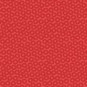 Lewis & Irene Fabrics New Forest Winter Star on Red