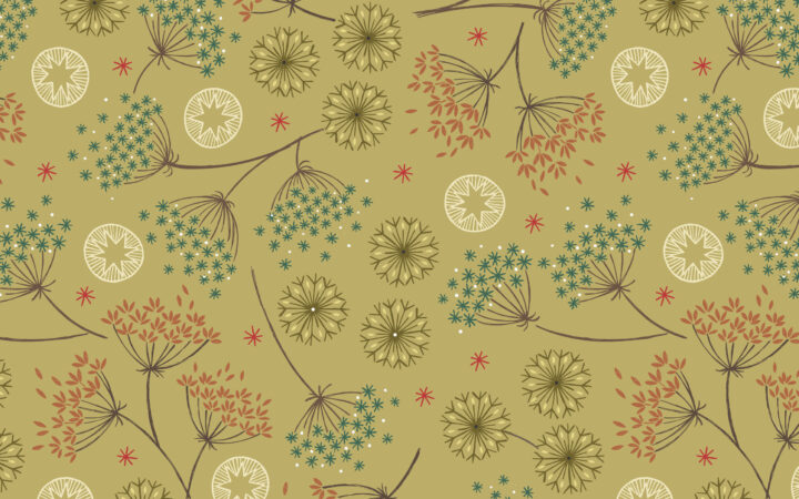 Lewis & Irene New Forest Winter Green Floral