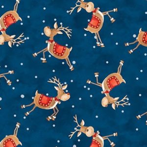 Northcott Fabrics Santa Stop Here Reindeer