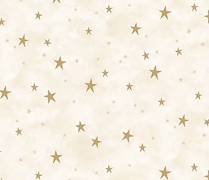 Northcott Fabrics Santa Stop Here Stars on Cream