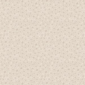 Lewis & Irene Fabrics The Village Pond Dark Cream Marigold Leaves