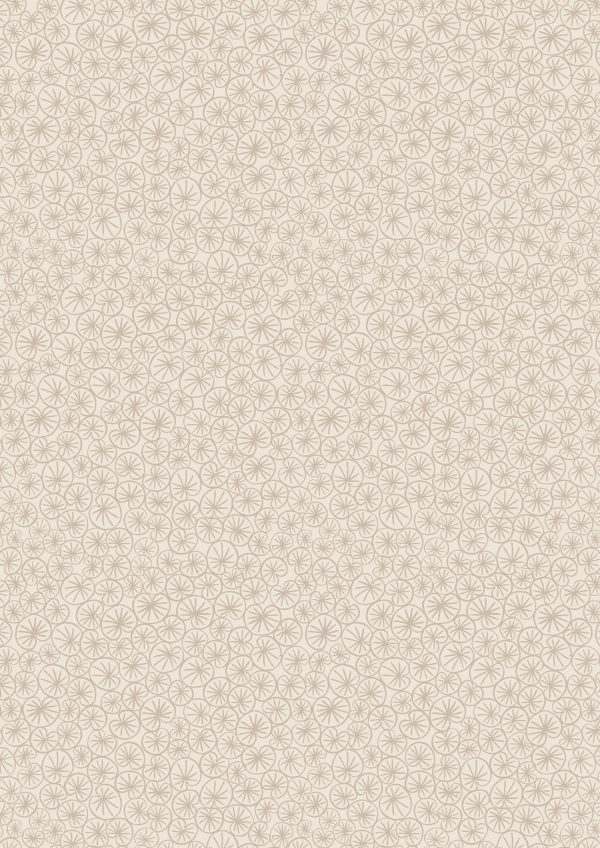 Lewis & Irene Fabrics The Village Pond Dark Cream Marigold Leaves