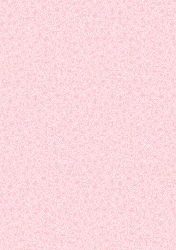 Lewis & Irene Fabrics The Village Pond Pink Marigold Leaves