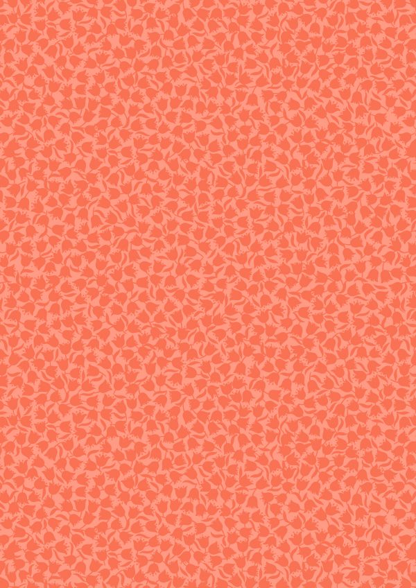 Lewis & Irene Fabrics Tulip Fields Tonal Tulips in Peach A459.3