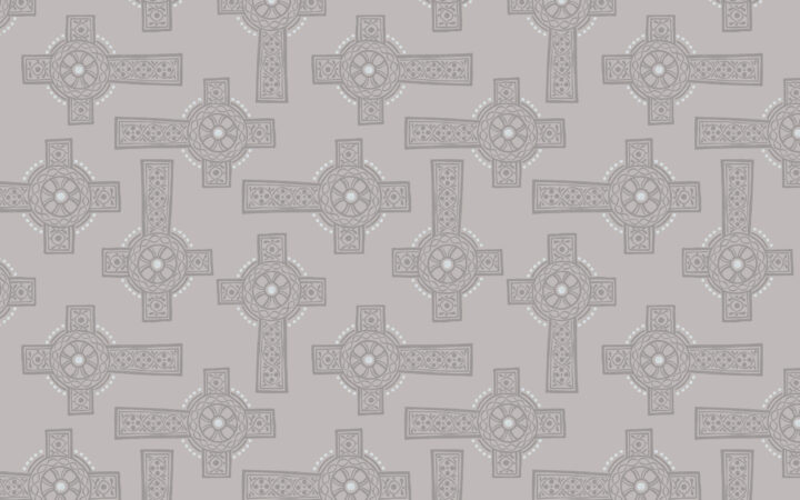 Lewis & Irene Iona Grey Celtic Cross