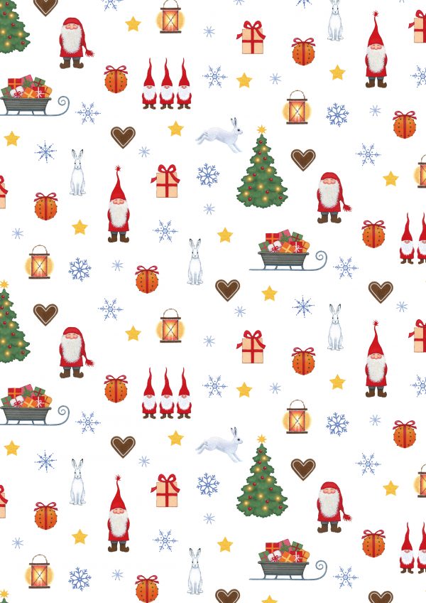 Lewis & Irene Fabrics Tomten's Christmas Fun