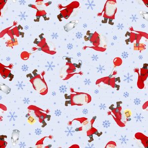 Lewis & Irene Fabrics Tomten's Christmas