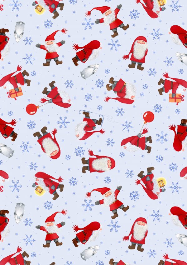 Lewis & Irene Fabrics Tomten's Christmas