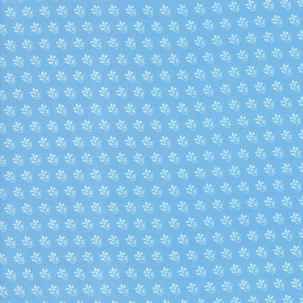 Moda Fabrics Catalina by Fig Tree Floral Motif on Ocean Blue