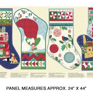 Benartex Fabrics Better Not Pout Christmas Stocking Panel