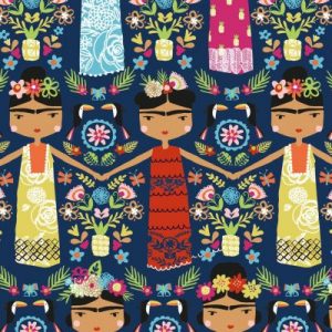 Dashwood Fabrics Fiesta Colourful Frida Khalo