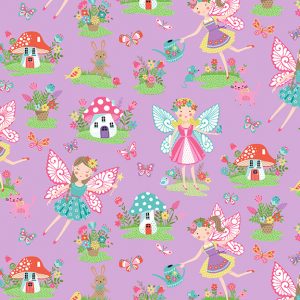 Daydream by Makower Fabrics Fairies on Lilac