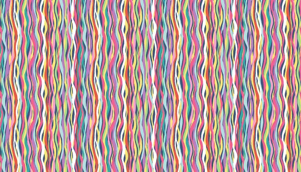 Daydream by Makower Fabrics Colourful Streamers