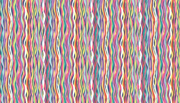 Daydream by Makower Fabrics Colourful Streamers