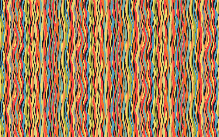 Makower Fabrics Outer Space Streamers in Red