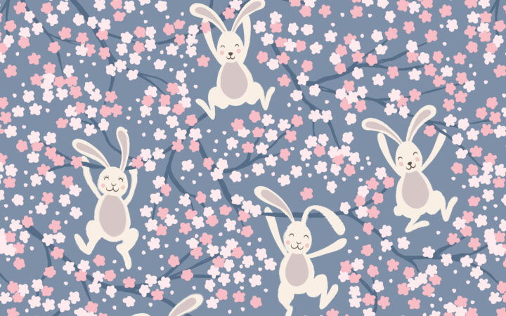 Lewis & Irene Bunny Hop Swinging Bunnies