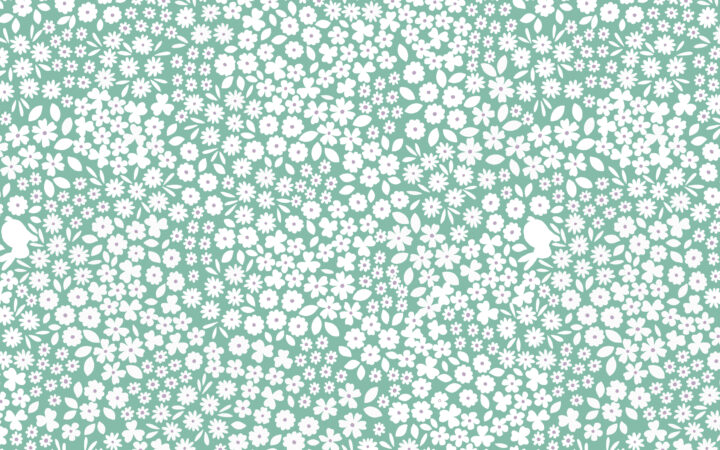 Lewis & Irene Bunny Hop Spring Green Floral