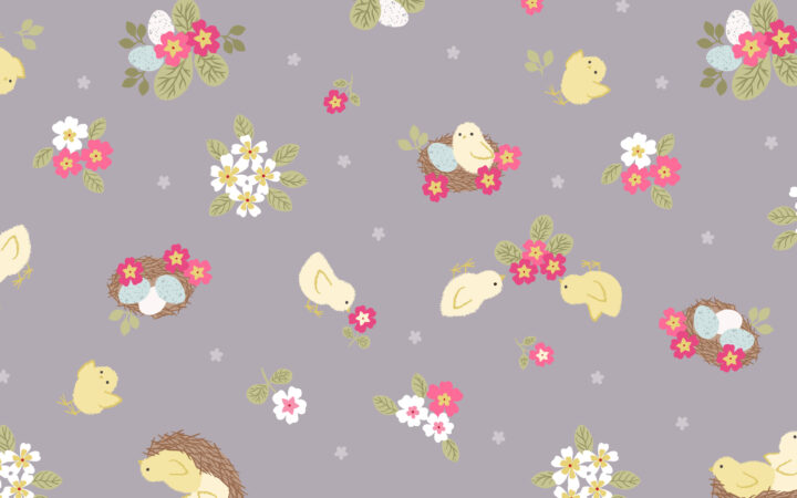 Lewis & Irene Bunny Hop Chicks on Natural
