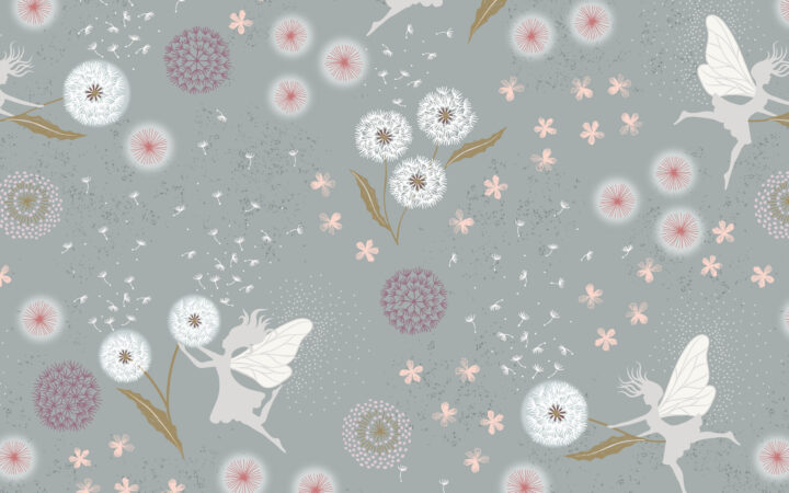 Lewis & Irene Fairy Clocks Grey