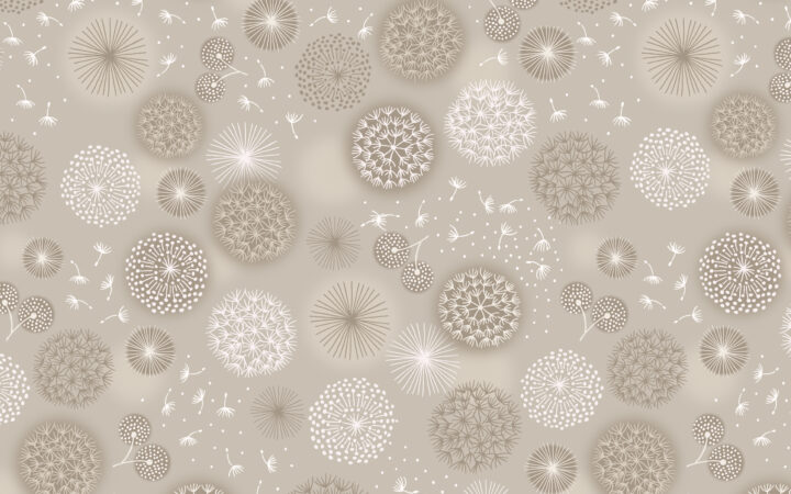 Lewis & Irene Fairy Clocks Cream Linen Dandelions