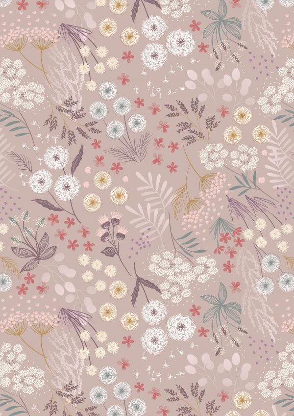 Lewis & Irene Fairy Clocks A509.2 Fairy Plants on Warm Linen