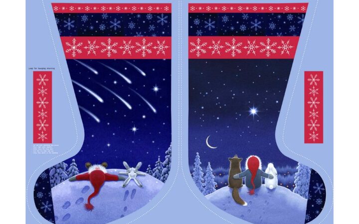 Lewis & Irene Keep Believing Christmas Stocking Panel