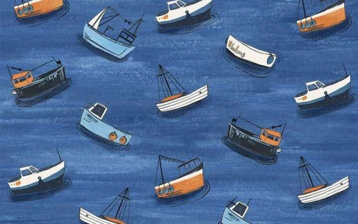 P & B Textiles Sailor’s Rest Boats at Sea