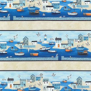 P & Textiles Sailor's Rest Harbour Stripe Fabric