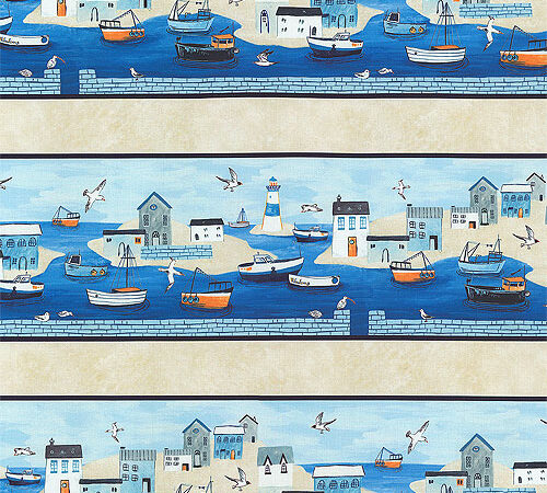 P & B Textiles Sailor’s Rest Harbour Stripe