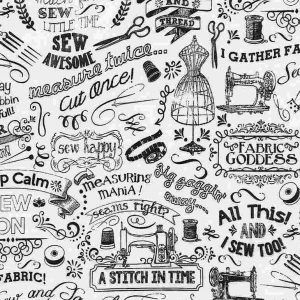 Timeless Treasures Fabric Goddess Monochrome Fabric