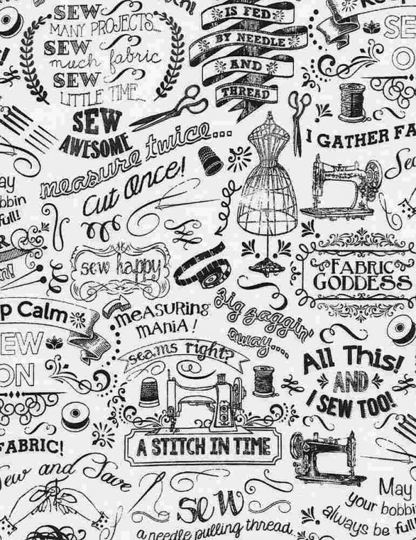 Timeless Treasures Fabric Goddess Monochrome Fabric