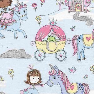 Timeless Treasures Princesses & Unicorns Fabric