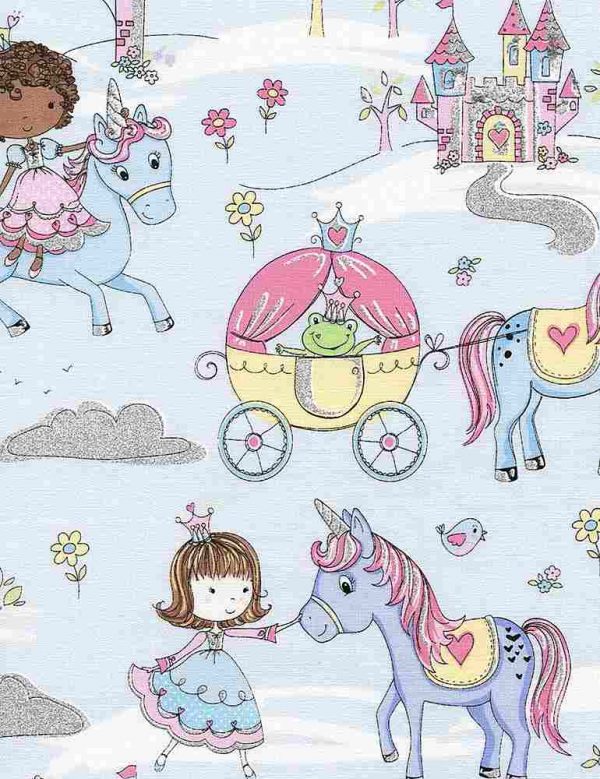 Timeless Treasures Princesses & Unicorns Fabric