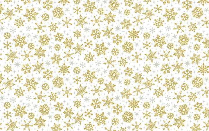 Makower Christmas Classics Gold Metallic Snowflakes