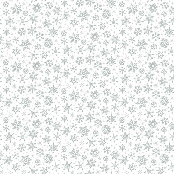 Makower Christmas Classics Silver Snowflakes