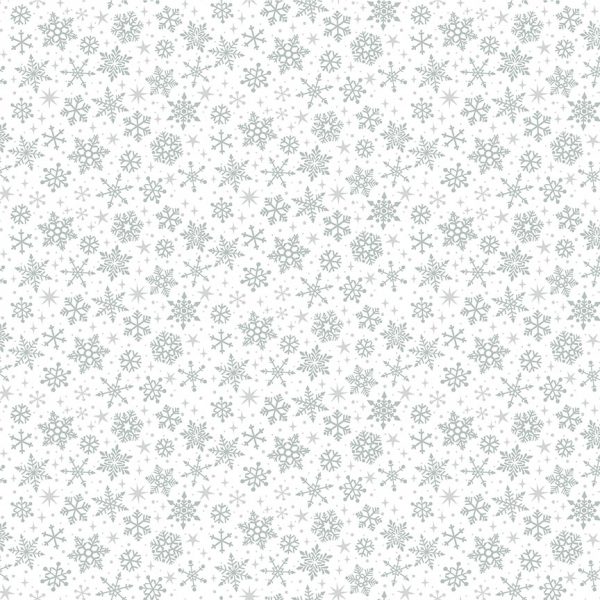Makower Christmas Classics Silver Snowflakes