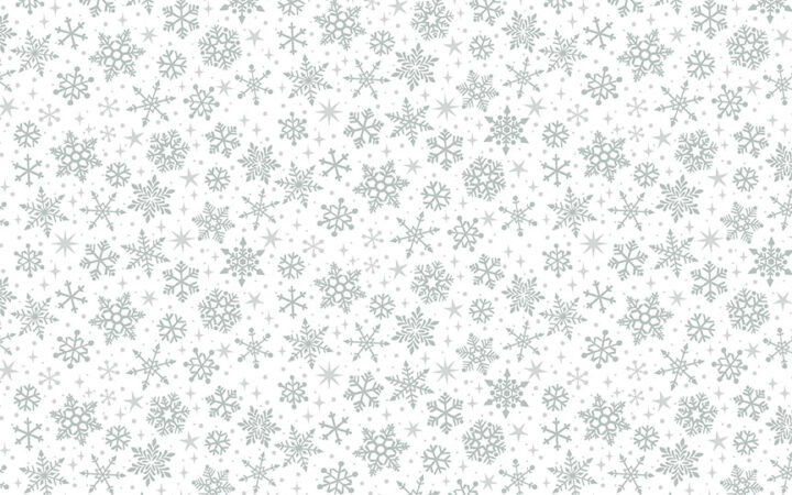 Makower Christmas Classics Silver Metallic Snowflakes