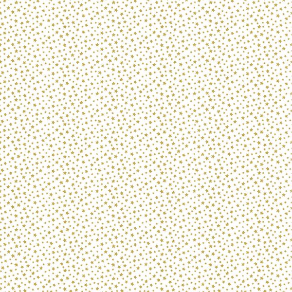 Makower Christmas Classics Gold Metallic Stars