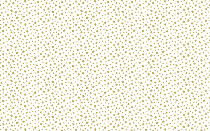Makower Christmas Classics Gold Metallic Stars