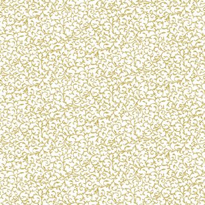 Makower Christmas Classics Gold Metallic Scroll