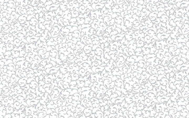Makower Christmas Classics Silver Metallic Scroll