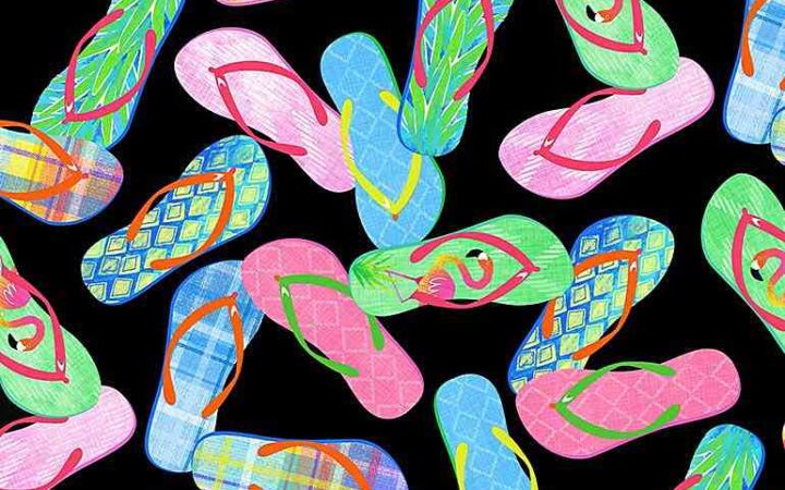Timeless Treasures Patterned Flip Flops
