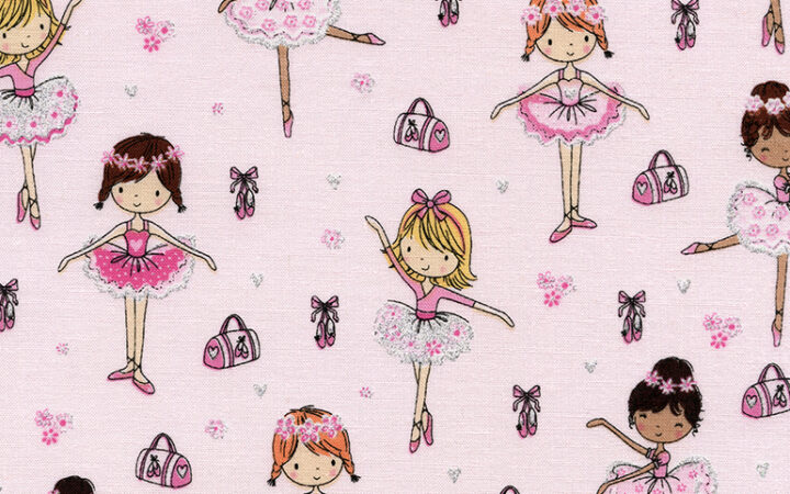 Timeless Treasures Glitter Ballerinas