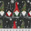 Shannon Digital Cuddle Fabric Christmas Gnomes in Red & Green